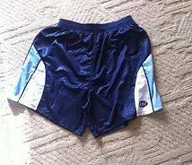 blue sports shorts